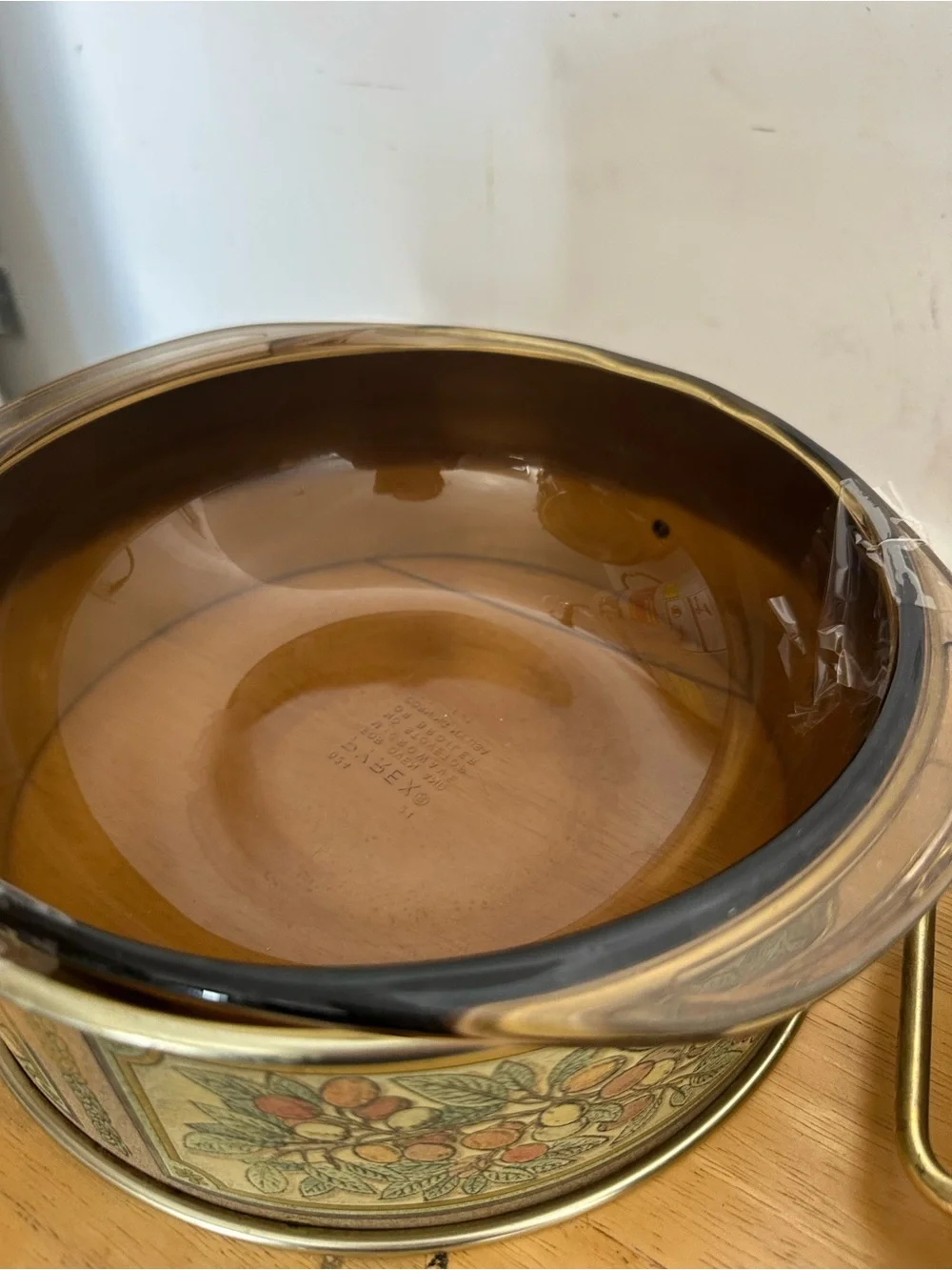 Pyrex amber tinted